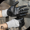 SRSAFETY nitrile coated oil and cut resistant workplace safety glove